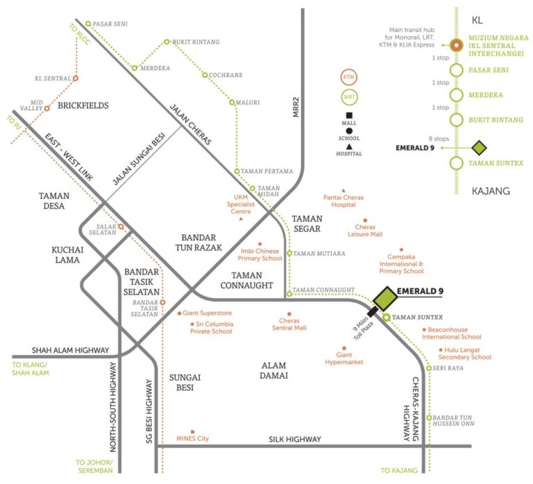 Emerald-9-Cheras-Location-Map | New Property Launch | Malaysia